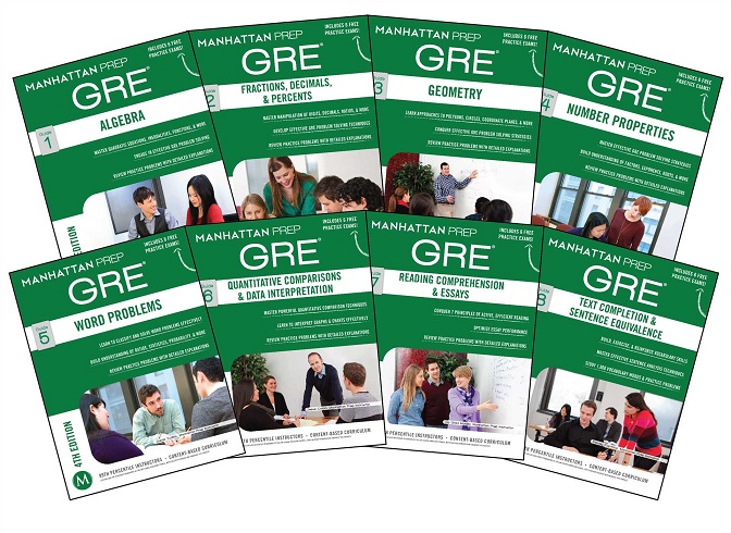 مجموعه کتاب های  Manhattan GRE Strategy Guide شامل 8 جلد می باشد که توسط افراد بسیار باتجربه نوشته شده است. با جرات می توان گفت کسانی از این مجموعه استفاده کنند در آزمون GRE موفق خواهند شد. به جهت کامل و جامع بودن این مجموعه، استفاده از آن برای داوطلبان شرکت در آزمون جی آر ای به شدت توصیه می شوند.