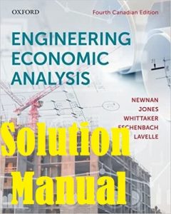 حل المسائل تحلیل اقتصاد مهندسی Newnan ویرایش چهارم کانادایی
