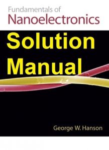 حل المسائل کتاب مبانی نانوالکترونیک Hanson