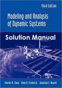حل المسائل مدلسازی و آنالیز سیستمهای دینامیکی چارلز کلوز و دین فردریک ویرایش سوم