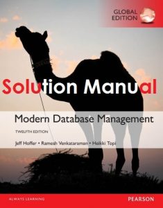 حل المسائل مدیریت پایگاه داده مدرن هوفر ویرایش 12ام
